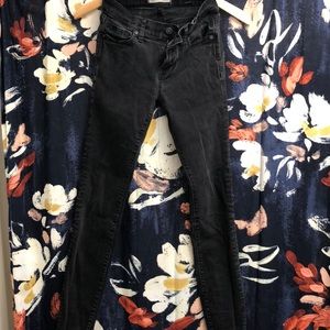 Madewell skinny jean faded black, size 26 midrise